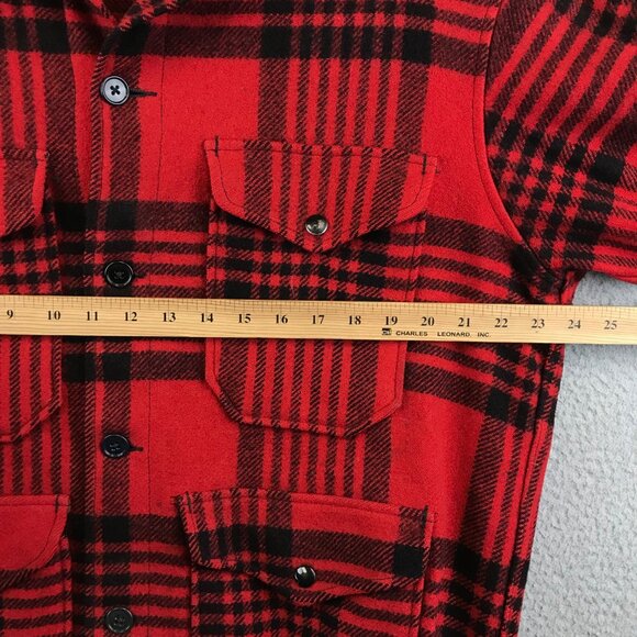 Vintage Pendleton Jacket Size Large Buffalo Plaid Wool, Woolen Mills Oregon - Picture 7 of 8